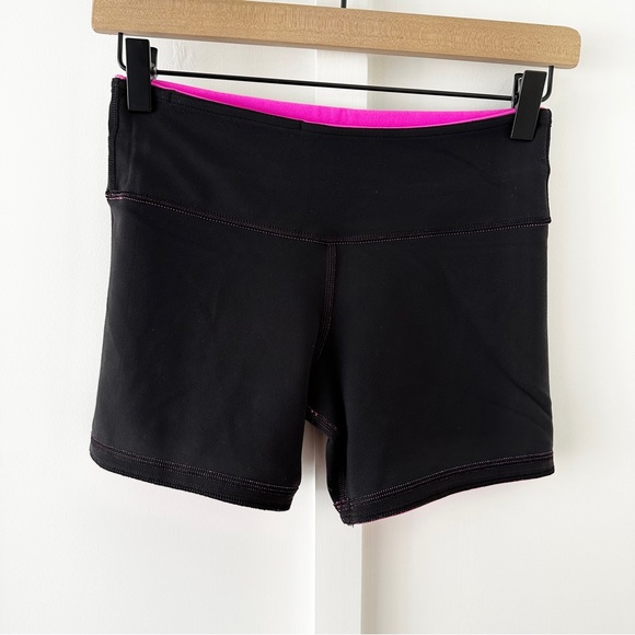 LULULEMON reverse groove bike short pink & black - Picture 5 of 8
